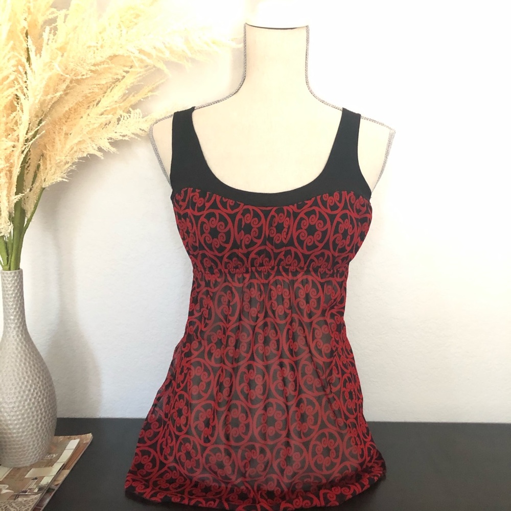 WOMENS Red & Black  top